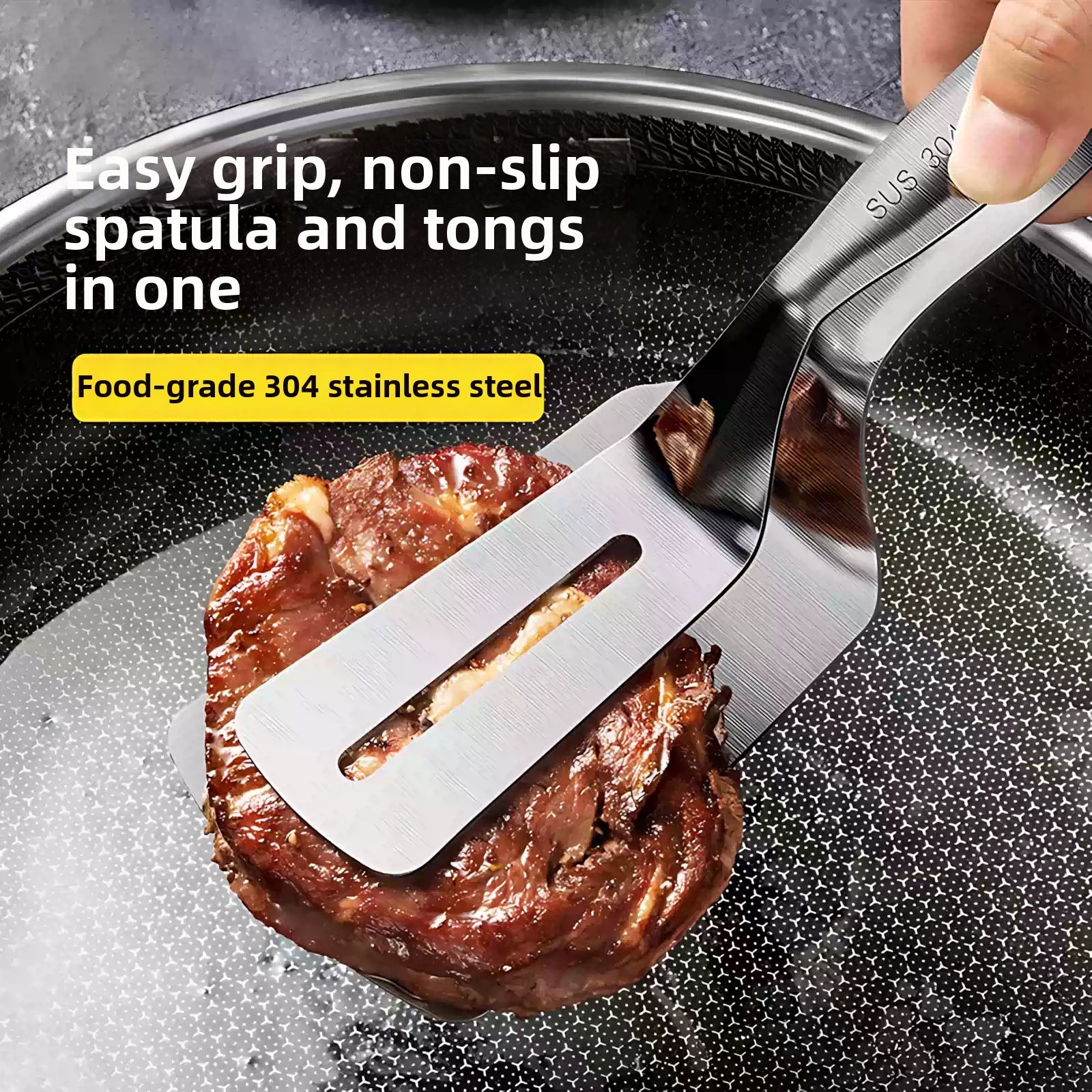 Thickened 304 stainless steel food clips