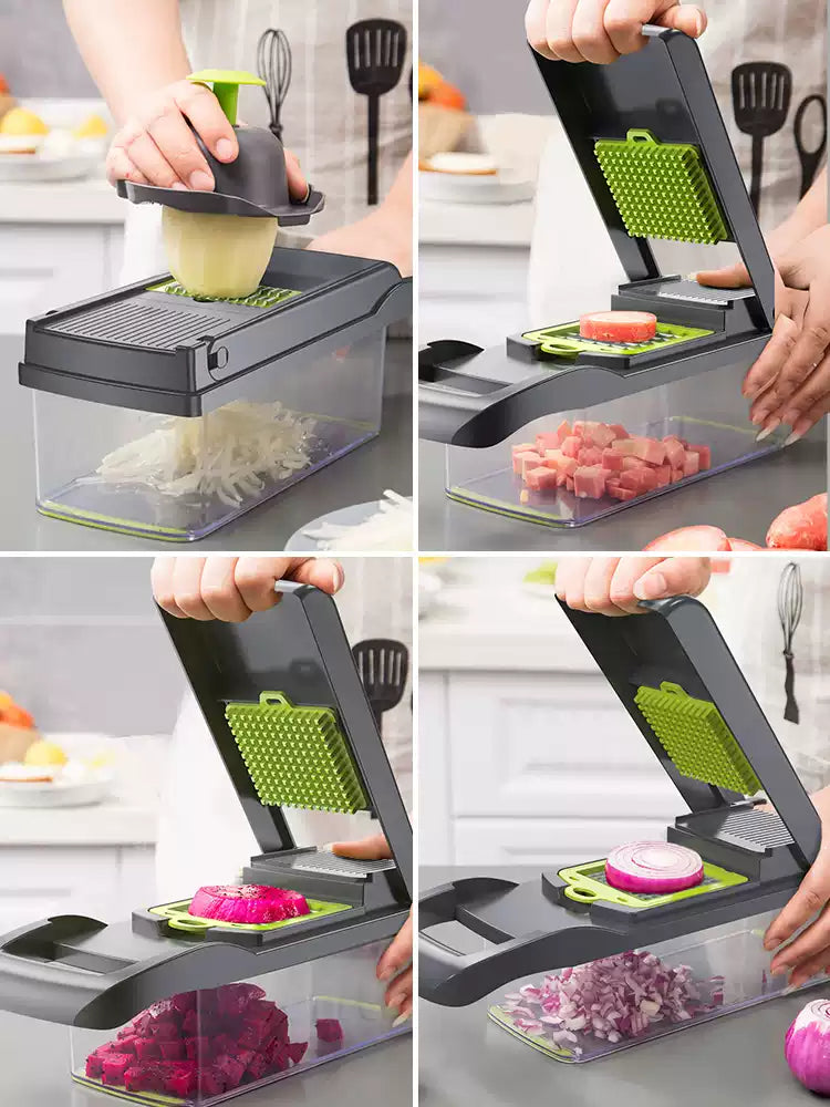 Multifunctional vegetable cutting tool for home use