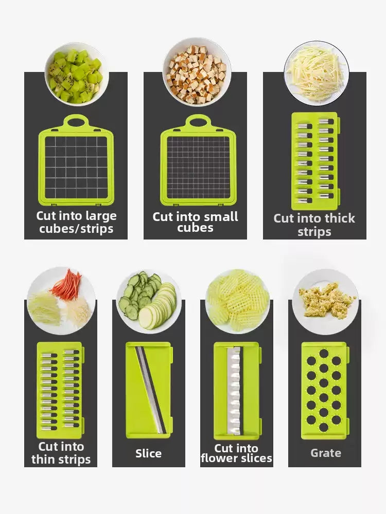 Multifunctional vegetable cutting tool for home use