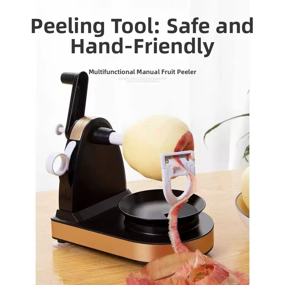 hand-cranked fruit peeler