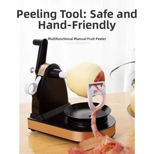 hand-cranked fruit peeler