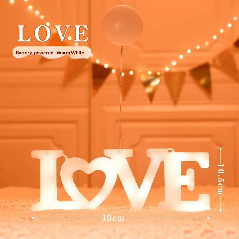 Love letter LED light-up signboard